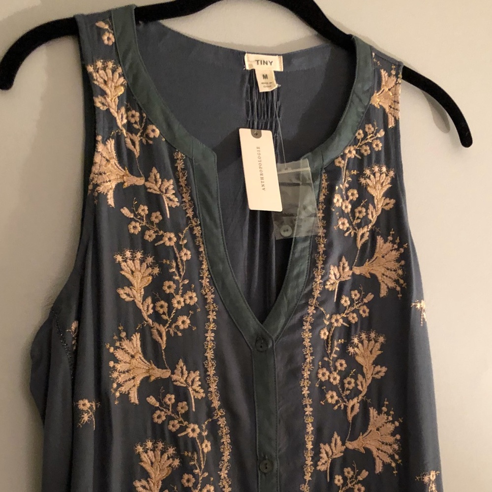 NWT embroidered shirt dress from Tiny